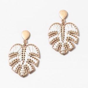 Woven Tropical Palm Leaf Handmade Earrings